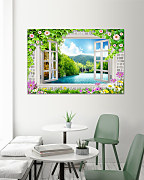 Obraz Výhľad z okna na jazero 1984